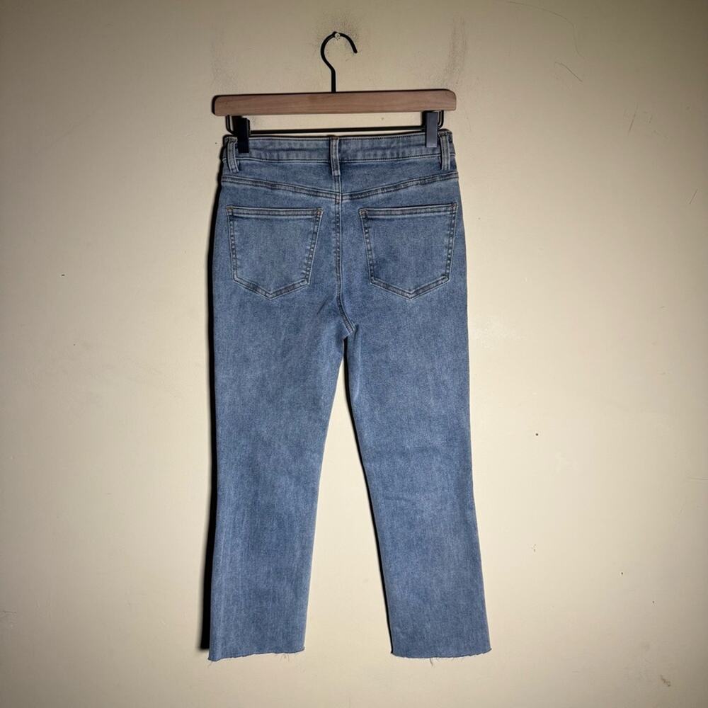 CHANEL women’s raw hem classic denim straight leg jeans S - Picture 6 of 11